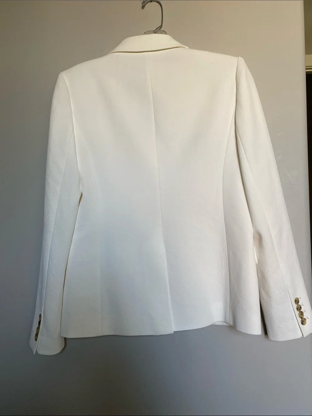 J.Crew Double Breasted Classic White Blazer size 2